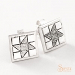 Sterling Silver Mini Friendship Star Earrings on Post